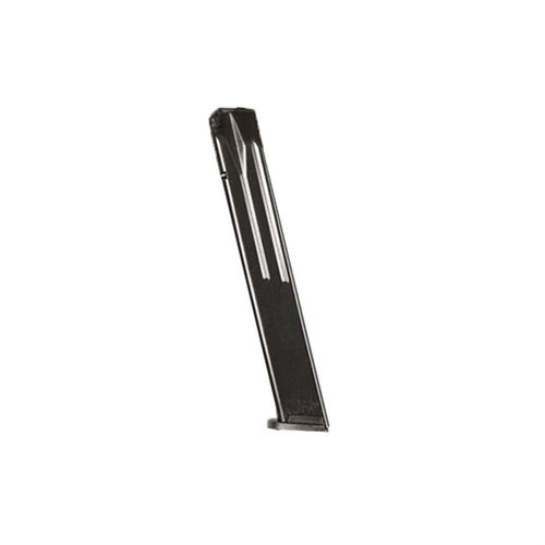 Il caricatore SIG SAUER P320 da 32 colpi in acciaio blu offre una capacità elevata, durata e affidabilità per un'esperienza di tiro superiore.