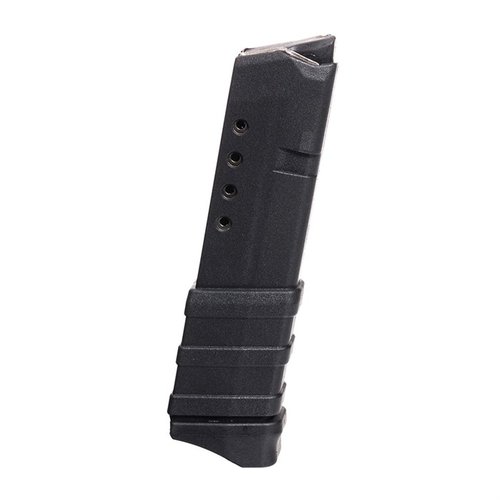 Il caricatore drum da 10 colpi per Glock G43 è realizzato in Zytel, offre resistenza, durata e più tempo di tiro senza ricariche frequenti.