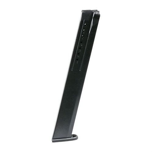 I caricatori in acciaio Ruger SR9 sono progettati per cartucce 9mm, disponibili in capacità da 17 e 32 colpi, resistenti alla corrosione e all'usura.