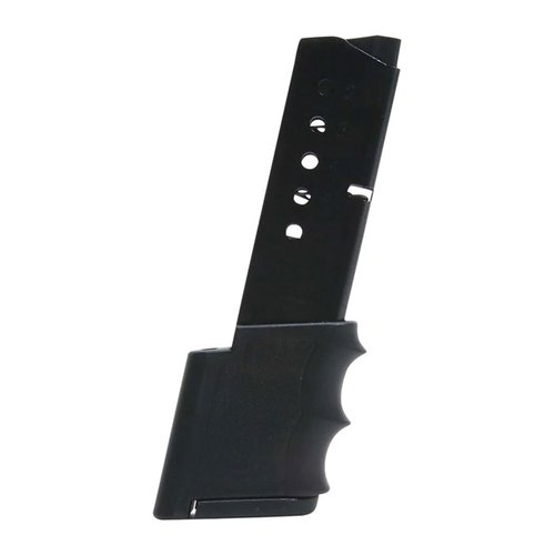 I caricatori in acciaio Smith & Wesson Bodyguard .380 ACP offrono capacità da 6, 10 e 15 colpi, costruzione robusta e finitura anti-corrosione per una maggiore affidabilità.