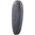 Faccia in pelle nera media 0,8"