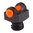 Gambo 3/32, arancione, filetto 6-48