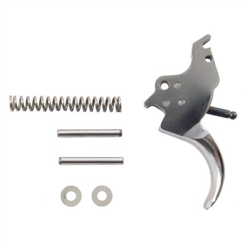 Il Custom Trigger Kit Power Custom offre un grilletto in acciaio attrezzato con una corsa singola di 2¼ a 2½ lb, per un'azione fluida e costante.