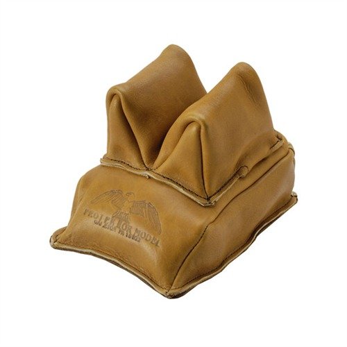 Borsa posteriore Rabbit Ear in pelle di alta qualità, realizzata a mano, offre stabilità e scivolamento per il fucile, ideale per il tiro di precisione.