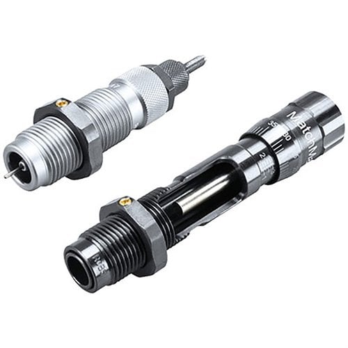 I set di die RCBS MatchMaster offrono una precisione eccezionale con il neck sizing die, espansore in titanio nitruro e sistema di caricamento per proiettili.