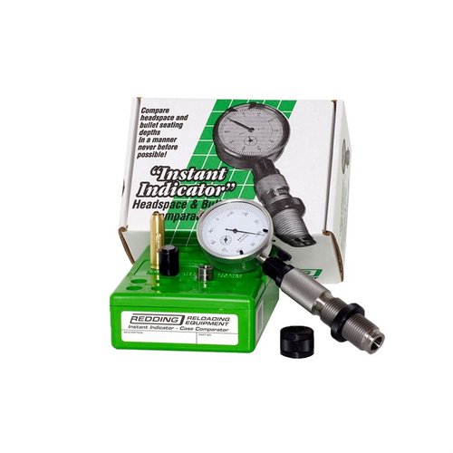 L'Instant Indicator 6.5mm Creedmoor Redding permette di confrontare rapidamente headspace e profondità di caricamento con precisione di .001", garantendo uniformità.