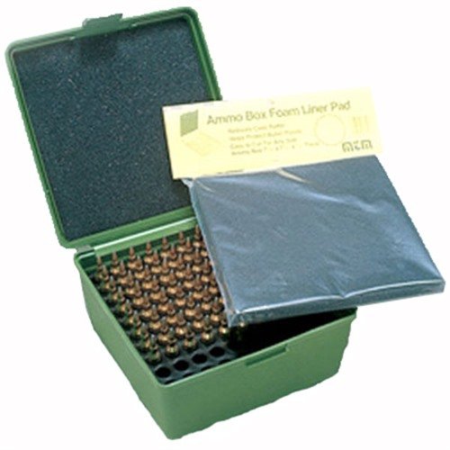 Il liner in schiuma per AMMO BOX di MTM CASE-GARD mantiene le munizioni separate e protette, evitando vibrazioni e urti, per una maggiore sicurezza e organizzazione.