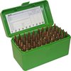 La FLIP TOP RIFLE AMMO BOX di MTM CASE-GARD è realizzata in polipropilene indistruttibile, con cerniera meccanica garantita 25 anni e chiusura Snap-Lock.