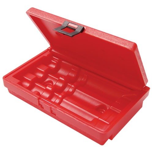 La DIE BOX, DELUXE 3-DIE STORAGE BOX è ideale per riporre die Forster e Micro, anche le Ultra Mag non devono essere smontate per entrare.