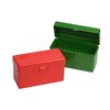 La FLIP TOP RIFLE AMMO BOX di MTM CASE-GARD è realizzata in polipropilene indistruttibile, con cerniera meccanica garantita 25 anni e chiusura sicura per proteggere le munizioni.