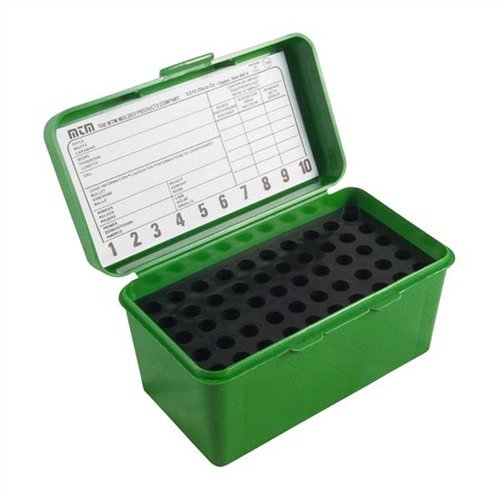 Scopri la scatola per cartucce MTM CASE-GARD: protezione ottimale per le munizioni, maniglia pieghevole, design impilabile e spazio extra per una facile rimozione.