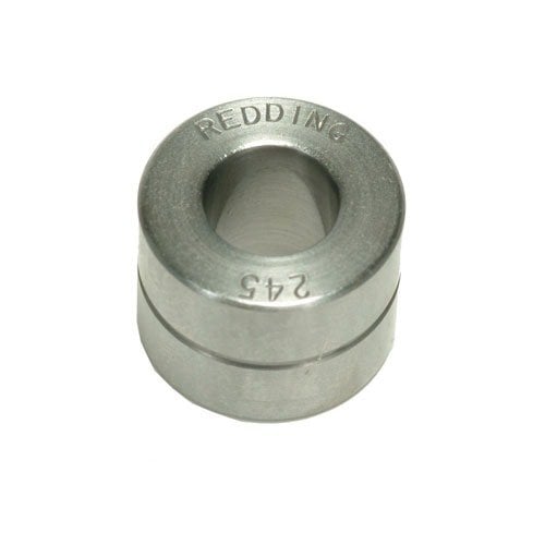 I bushings in acciaio trattati a caldo Redding 73 offrono diametri di dimensionamento lucidati a mano e durezza Rc 60-62 per ridurre lo sforzo di dimensionamento.