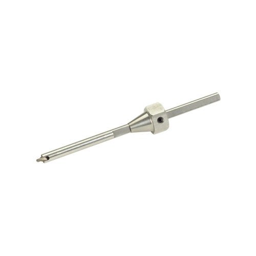 Il GEN II UNIVERSAL FLASHHOLE DEBURRING TOOL offre costruzione in acciaio inossidabile, slot per la rimozione dei trucioli e un'operazione di sbavatura facile e veloce.