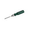 Il GEN II Universal Flashhole Deburring Tool offre costruzione in acciaio inox, slot per la rimozione dei trucioli e un manico ergonomico per un uso confortevole.