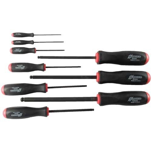 I cacciaviti Bondhus Balldriver rendono il lavoro con i fasteners a testa esagonale più veloce e semplice, grazie ai manici ergonomici e codificati per metrici/standard.