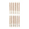 Pacco da 12 spazzole in bronzo per fucile, calibro 270, filettatura 8-32M, ideali per una pulizia efficace e duratura delle canne dei fucili.