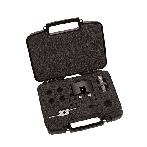 Il kit NT-4000 Premium Neck Turning include strumenti essenziali per una preparazione dei casi precisa, con mandrini in carburo e un pratico case per l'organizzazione.
