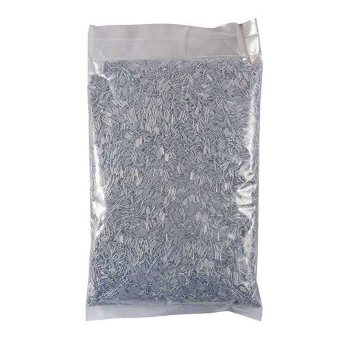 Media in acciaio inossidabile da 5 lbs. per la pulizia efficace di casi in ottone, anche all'interno e nelle tasche dei primer, senza danneggiare il materiale.