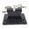 Trimmer per bossoli con supporto, Sharkfin e piattaforma, acciaio inossidabile