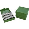 Le FLIP TOP PISTOL AMMO BOX 9MM-380 ACP di MTM CASE-GARD offrono un trasporto sicuro per 100 colpi, superficie antiscivolo, impilabili e garanzia di 25 anni.