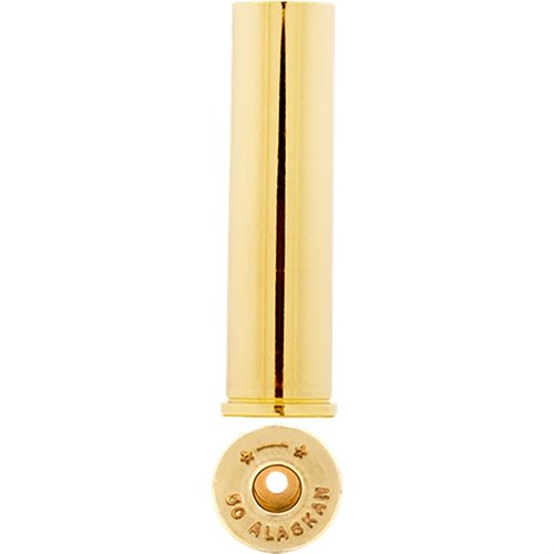 La cartuccia 50 Alaskan Brass di Starline, lunga 2.1 pollici, è ideale per la caccia agli orsi, realizzata con materiali di alta qualità per prestazioni superiori.