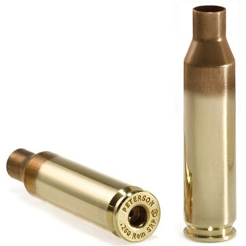 .260 Remington Brass di Peterson Cartridge offre cartucce di alta precisione, disponibili con primer pocket grande o piccolo, per una migliore accensione e velocità.
