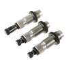 Il set di die Redding Premium 3-die per 380 ACP offre un die di sizing in Titanium Carbide, un espansore innovativo e un die di seating con micrometro per precisione.