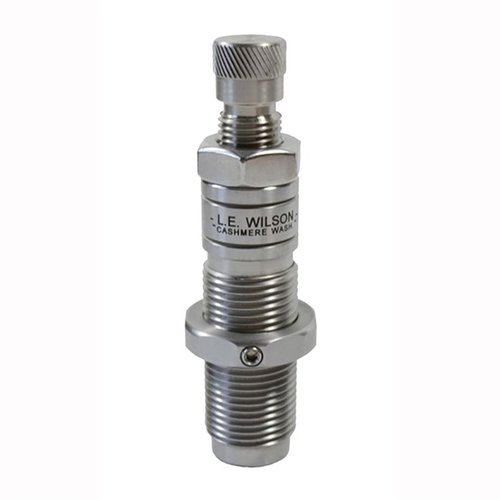 Il Bushing Full Length Die L.E. Wilson per 28 Nosler consente di regolare la tensione del collo, con materiali di alta qualità e parti in acciaio inossidabile.