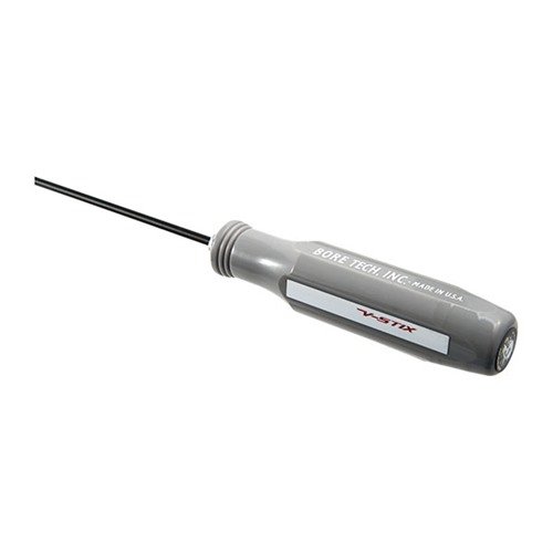 I Bore Tech V-Stix offrono un'asta di pulizia di alta qualità, resistente a sostanze chimiche, con manico ergonomico e codifica a colori specifica per calibro.
