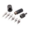 Il set E-ZEE TRIMMER di Lyman offre un sistema di rifilatura preciso e versatile, adatto per diverse armi, con adattatori manuali e a corrente inclusi.