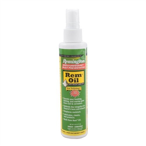 REM® OIL WITH MOISTUREGUARD™ previene la ruggine e protegge le armi in ambienti difficili, grazie alla tecnologia VCI e alla lubrificazione superiore per un funzionamento fluido.