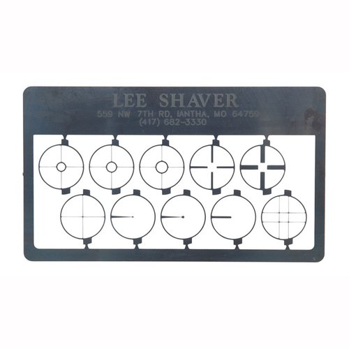 La POST & APERATURE CARD di LEE SHAVER è progettata per tiratori silhouette, con incroci più sottili che non nascondono i bersagli a 500 metri.