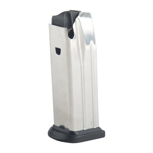 Il caricatore XDM Compact 9mm da 13 colpi offre un'alimentazione fluida e affidabile grazie alla sua costruzione in acciaio inossidabile e alla base in polimero.