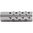 Freno di bocca n.3 per calibro .22 9/16-24 in acciaio inox, finitura silver