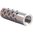 Freno di bocca n.3 per calibro .22 9/16-24 in acciaio inox, finitura silver