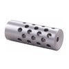 Il #4 MUZZLE BRAKE 22 CALIBER di SHREWD riduce il rinculo e l'innalzamento della volata grazie ai suoi 42 porti angolati, migliorando il controllo del rinculo.