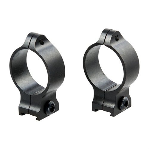 Anelli fissi per ottiche da 30mm in blu satinato, con viti Torx® a testa bassa per un montaggio sicuro e permanente, compatibili solo con basi Talley.