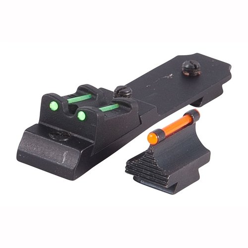 Il set di mirini TRUGLO per Winchester 94 offre un contrasto accattivante con il rosso davanti e il verde dietro, per un allineamento rapido e preciso.