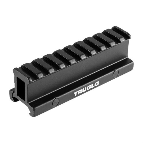 Il riser mount Picatinny da 1" TruGlo solleva la superficie di montaggio di 1" per una posizione più naturale dell'ottica, perfetto per AR-15 Flattop.