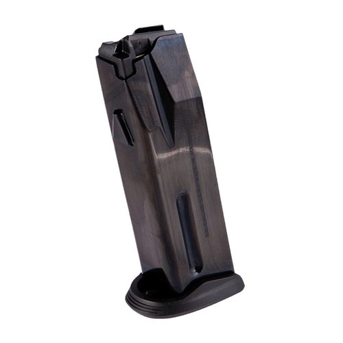 I caricatori Beretta APX .40 S&W in acciaio con finitura nera offrono affidabilità e prestazioni ottimali, disponibili in capacità di 10, 15 o 18 colpi.