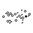 Inserto estrattore LUCKY 13 nero e O-ring in Viton, confezione da 13
