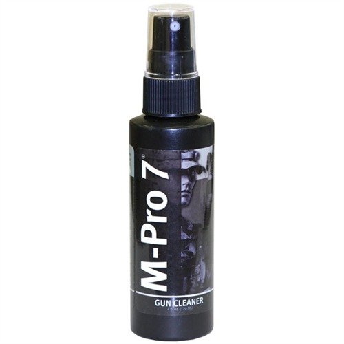 Il GUN CLEANER M-PRO 7 pulisce a fondo le canne delle armi senza danneggiare i metalli, è biodegradabile e lascia una pellicola protettiva contro la ruggine.