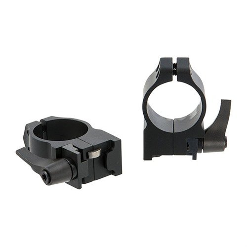 Le anelli QD Maxima Grooved Receiver di Warne offrono una rimozione rapida senza perdita di zero e una costruzione robusta per vari modelli Ruger.