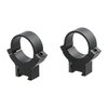 Anelli di montaggio in acciaio per ottiche, compatibili con dovetail 3/8" e 11mm, con design robusto e sicuro per prestazioni ottimali.