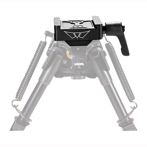 L'ARCA RAIL ADAPTER di WARNE MFG. COMPANY consente a vari bipod di utilizzare le rotaie ARCA, realizzato in alluminio disponibile in stili 17S e Swivel Stud.