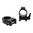 WARNE MFG. COMPANY 1" HIGH (.525") QD RINGS BLACK
