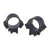 I QUAD LOCK RINGS di WEAVER offrono una doppia forza di serraggio grazie a due cappucci per base, garantendo una pressione uniforme e prevenendo la rotazione dello scope.