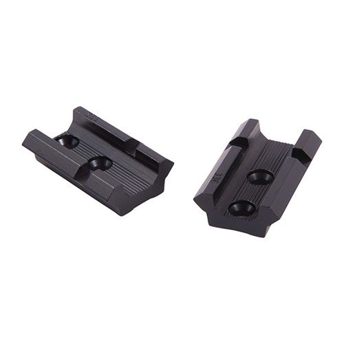 Le basi in alluminio leggero si adattano a una vasta gamma di fucili, fucili a pompa e pistole a lungo raggio, disponibili in set o singolarmente.