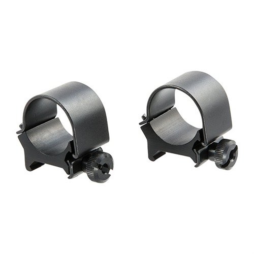 Anelli di montaggio TOP MOUNT da 1" in blu opaco, leggeri e resistenti, disponibili in diverse altezze per adattarsi a vari obiettivi di ottiche.