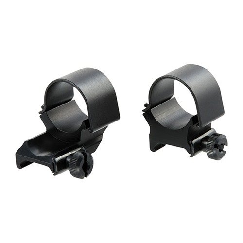 Anelli di montaggio superiori estensibili, 1" e 30mm, regolano l'occhio di 3⁄4" in avanti o indietro, venduti in coppia per una maggiore versatilità.